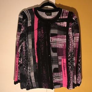 Bob Mackie, Button Up Cardigan Sweater, XL